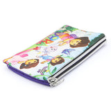 Pencil Pouch Two Zipper - Dark Purple, Kids, Pencil Boxes And Stationery Sets, Chase Value, Chase Value