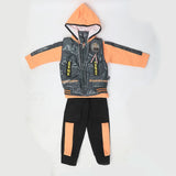 Boys 3 Piece Full Sleeves Suit - Peach, Kids, Boys Sets And Suits, Chase Value, Chase Value