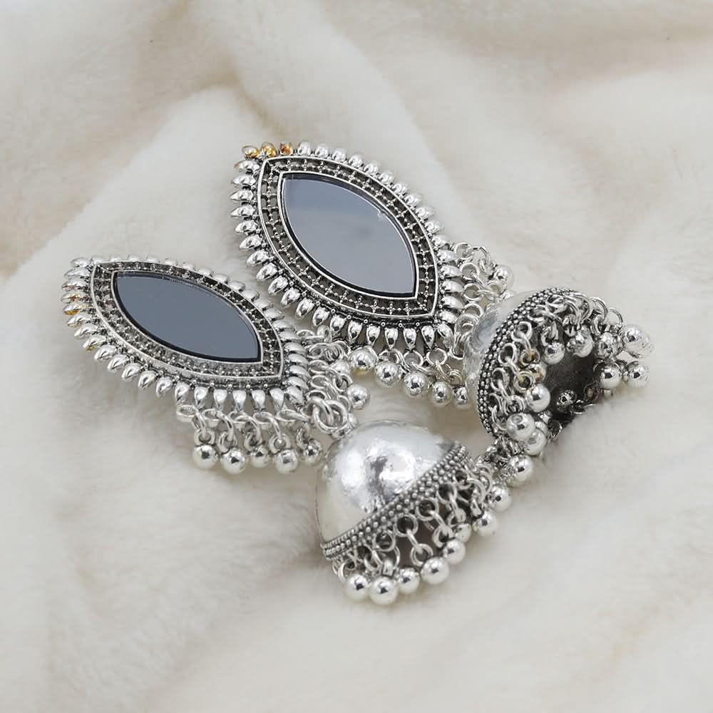 Women's Fancy Earrings - Grey, Women, Earrings & Tops, Chase Value, Chase Value
