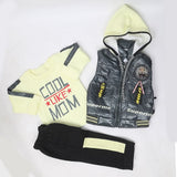 Boys 3 Piece Full Sleeves Suit - Lemon, Kids, Boys Sets And Suits, Chase Value, Chase Value