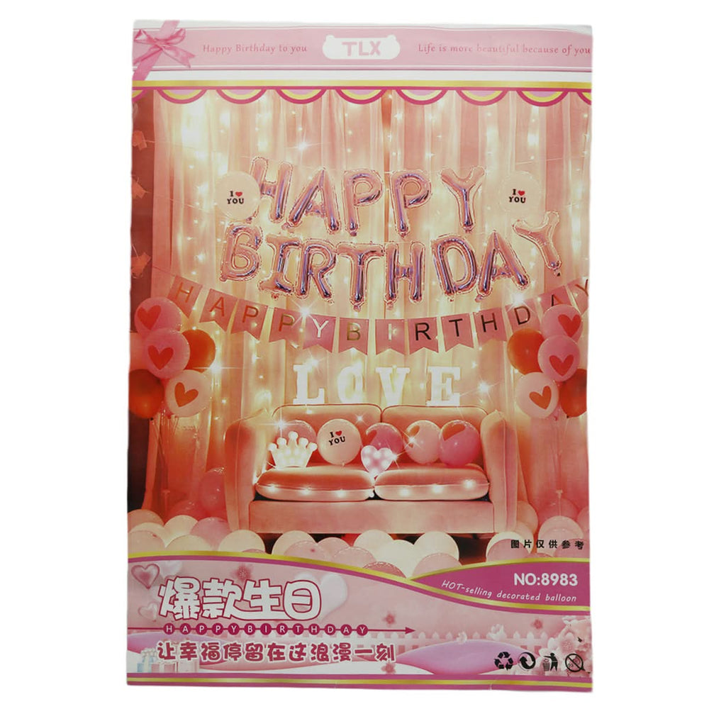 Birthday Theme 8985 - Pink, Kids, Balloons, Chase Value, Chase Value