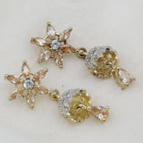 Women's American Diamond Ear Jhumki - Peach, Women, Earrings & Tops, Chase Value, Chase Value