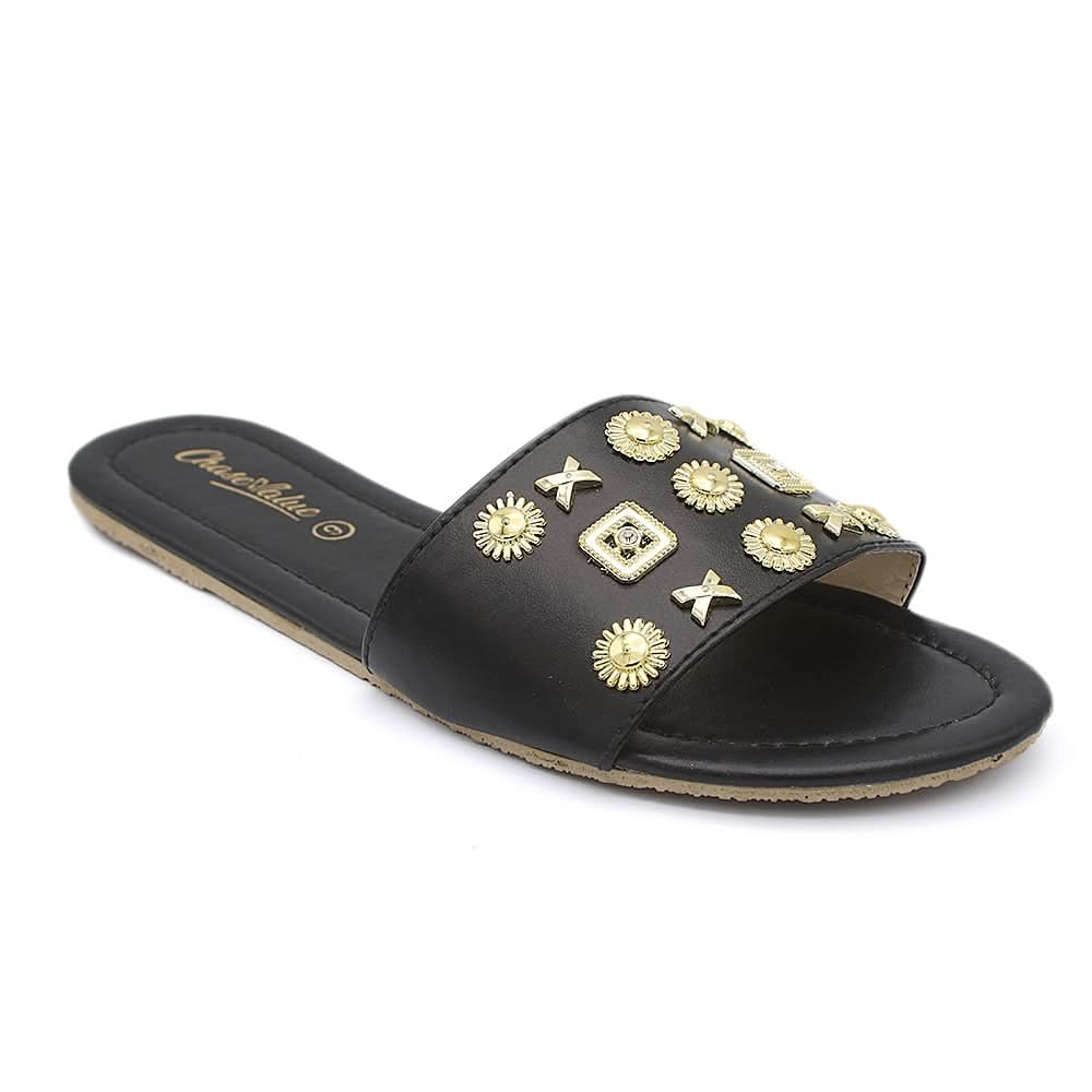 Women's Slippers S-07 - Black, Women, Slippers, Chase Value, Chase Value