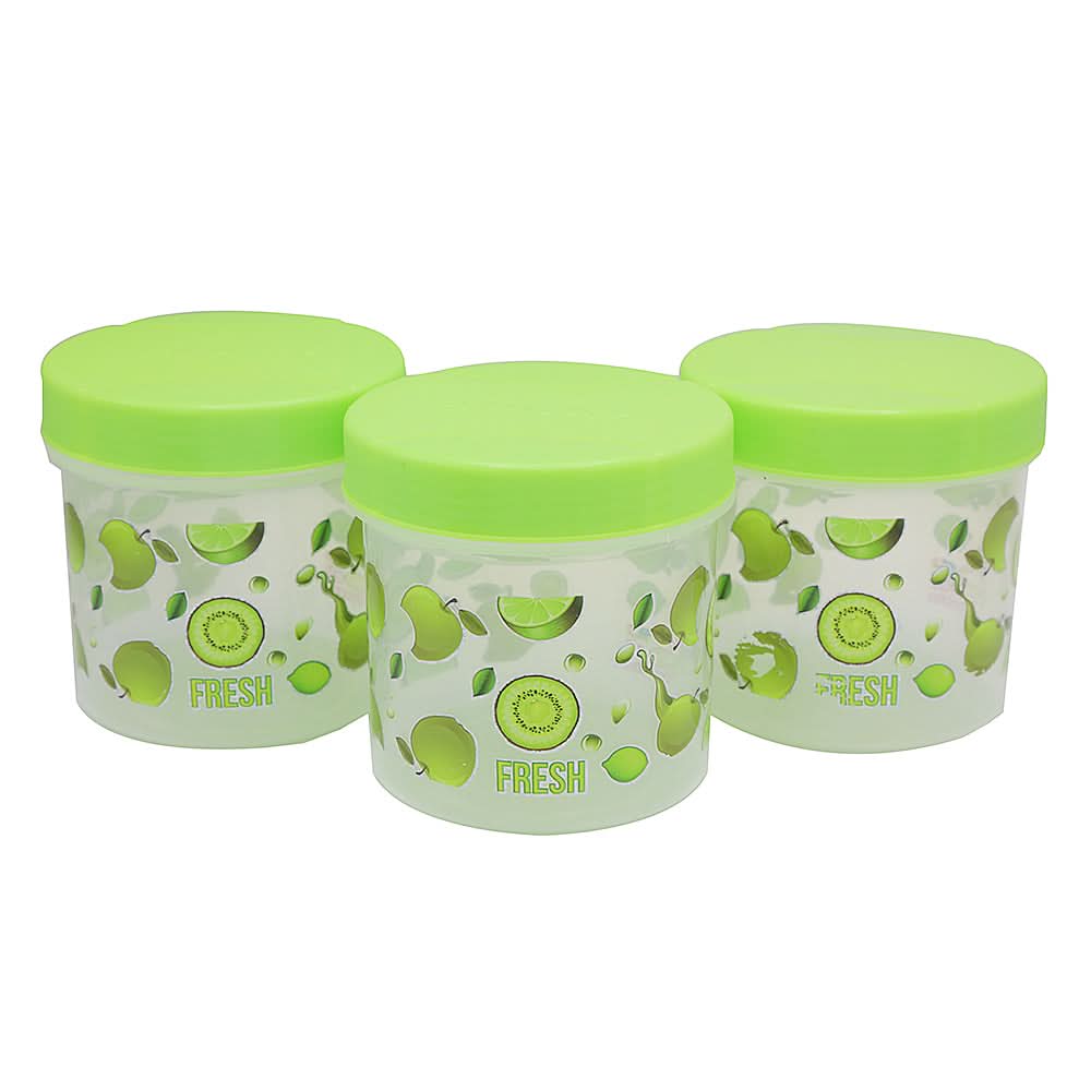 Small Jar 3Pc - Green, Home & Lifestyle, Storage Boxes, Chase Value, Chase Value