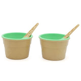Ice Cream Set 2 Pcs KR019 - Green, Home & Lifestyle, Serving And Dining, Chase Value, Chase Value