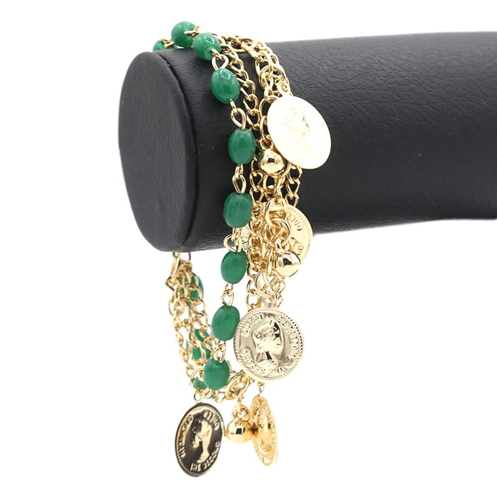 Women's Chain Bracelet - Green, Women, Bangles & Bracelets, Chase Value, Chase Value