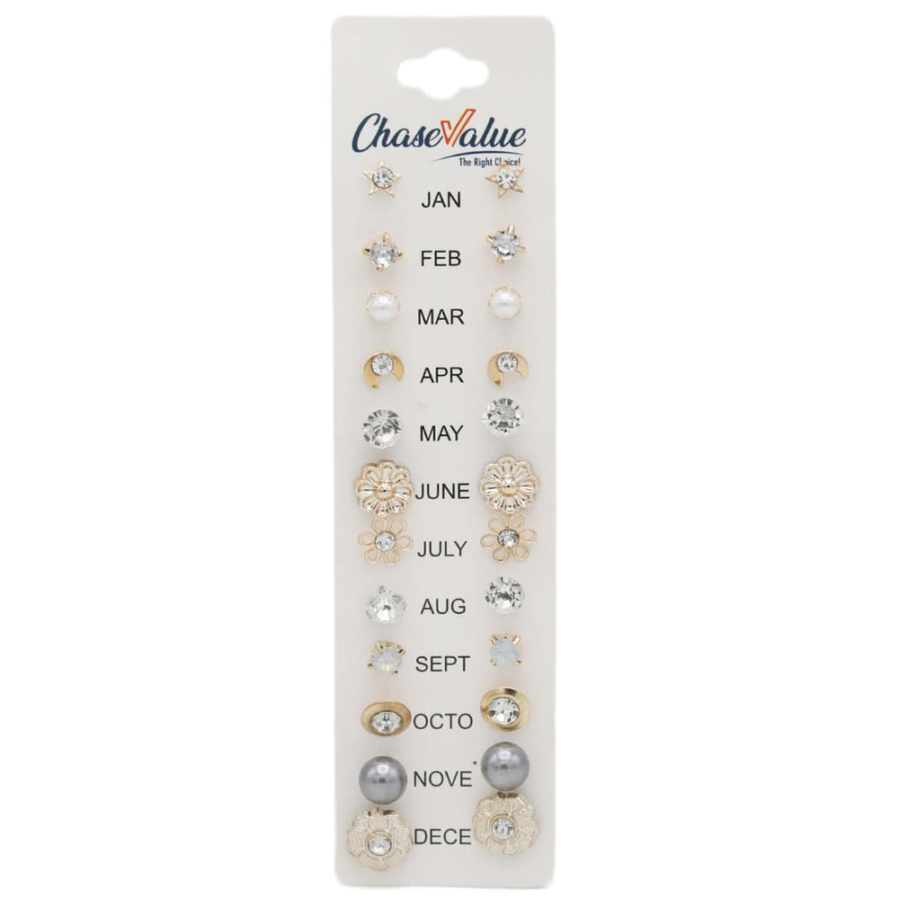 Tops Card New Logo (AY117) - Golden, Women, Earrings & Tops, Chase Value, Chase Value