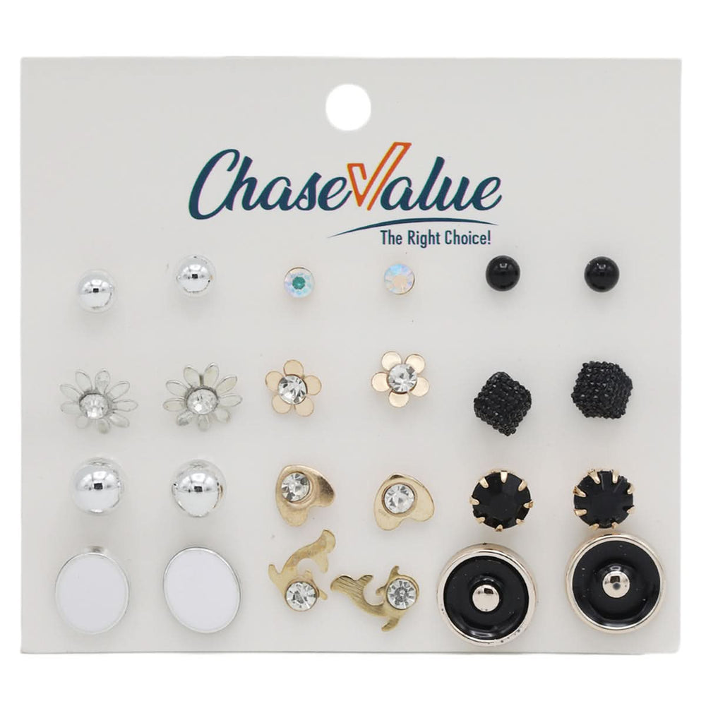 Tops Card New Logo (AY117) - Multi, Women, Earrings & Tops, Chase Value, Chase Value