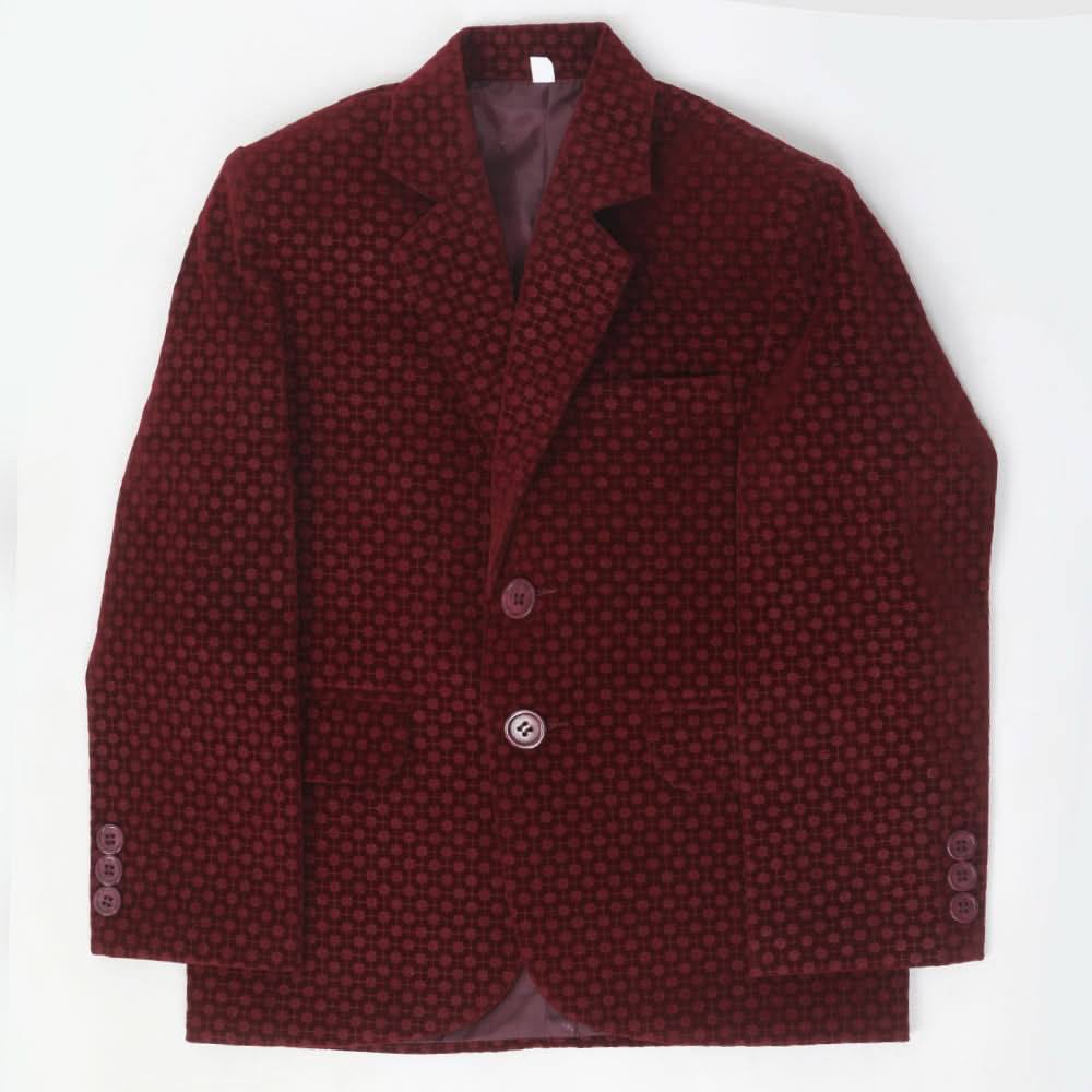 Boys Blazer Coat - Maroon, Kids, Boys Coat Pant, Chase Value, Chase Value