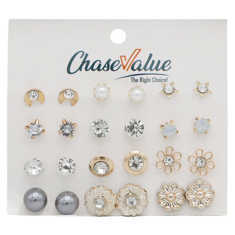Tops Card New Logo (AY117) - Golden, Women, Earrings & Tops, Chase Value, Chase Value