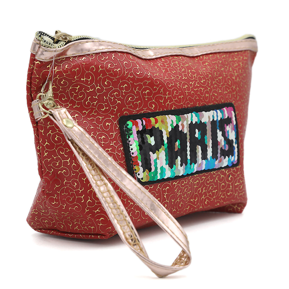 Makeup Pouch - Red, Beauty & Personal Care, Beauty Tools, Chase Value, Chase Value