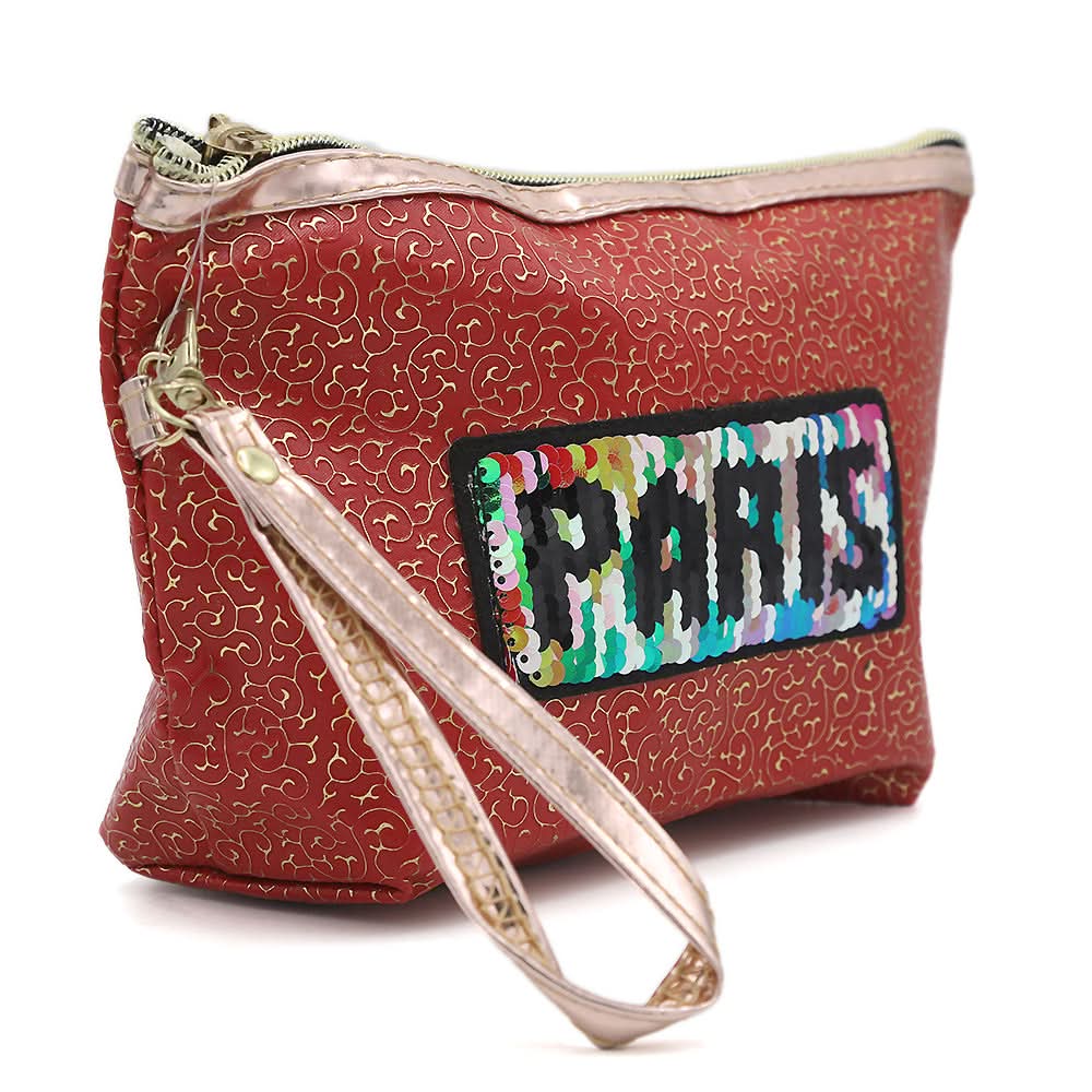 Makeup Pouch - Red, Beauty & Personal Care, Beauty Tools, Chase Value, Chase Value