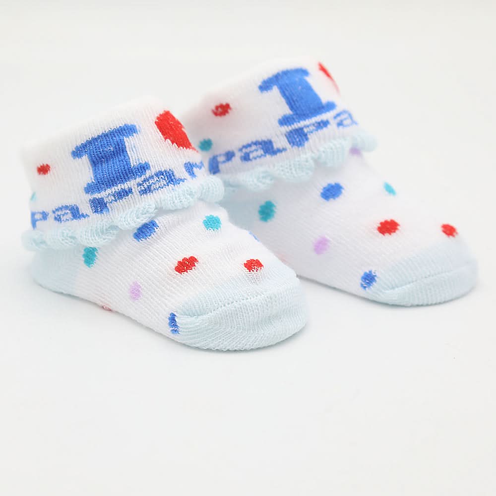 Newborn Booties (RA601) - Cyan, Kids, NB Shoes And Socks, Chase Value, Chase Value