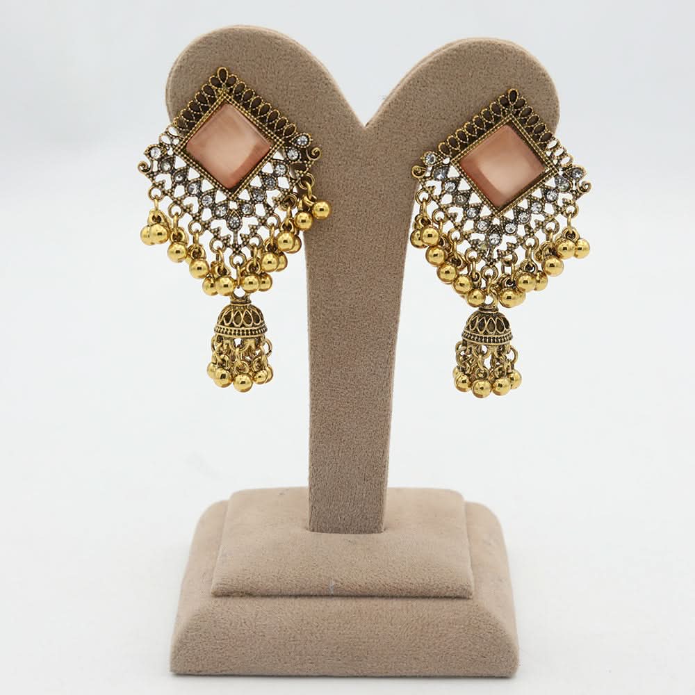 Women's Fancy Ear Tops - Peach, Women, Earrings & Tops, Chase Value, Chase Value