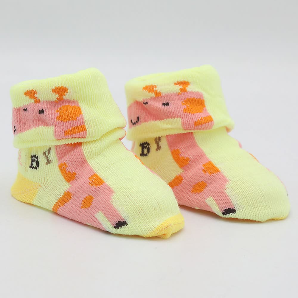 Newborn Booties (RA601) - Yellow, Kids, NB Shoes And Socks, Chase Value, Chase Value