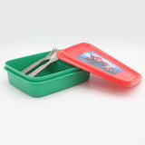 Slim Line Lunch Box JZ-670 - Green, Kids, Tiffin Boxes And Bottles, Chase Value, Chase Value