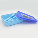 Slim Line Lunch Box JZ-670 - Blue, Kids, Tiffin Boxes And Bottles, Chase Value, Chase Value