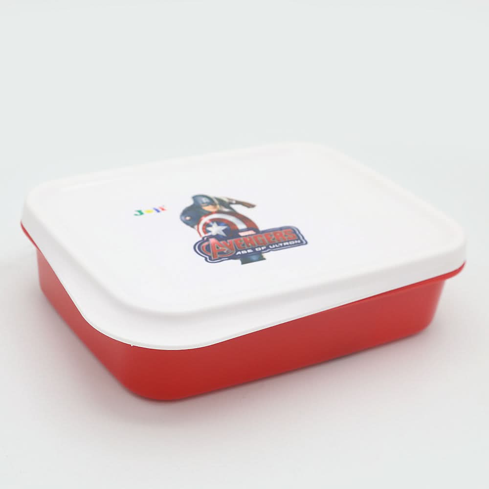 Slim Line Lunch Box JZ-670 - Red, Kids, Tiffin Boxes And Bottles, Chase Value, Chase Value