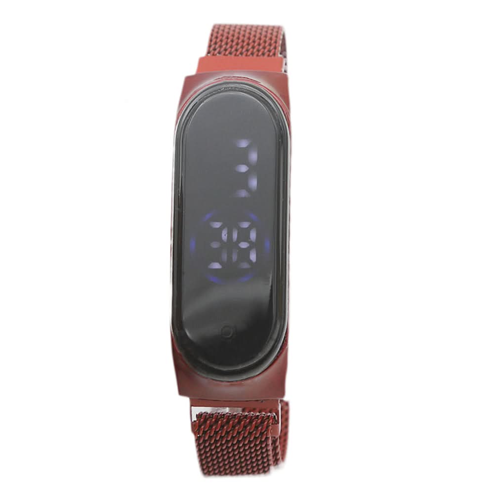 Women's Watch Magnet LED - Red, Women, Watches, Chase Value, Chase Value