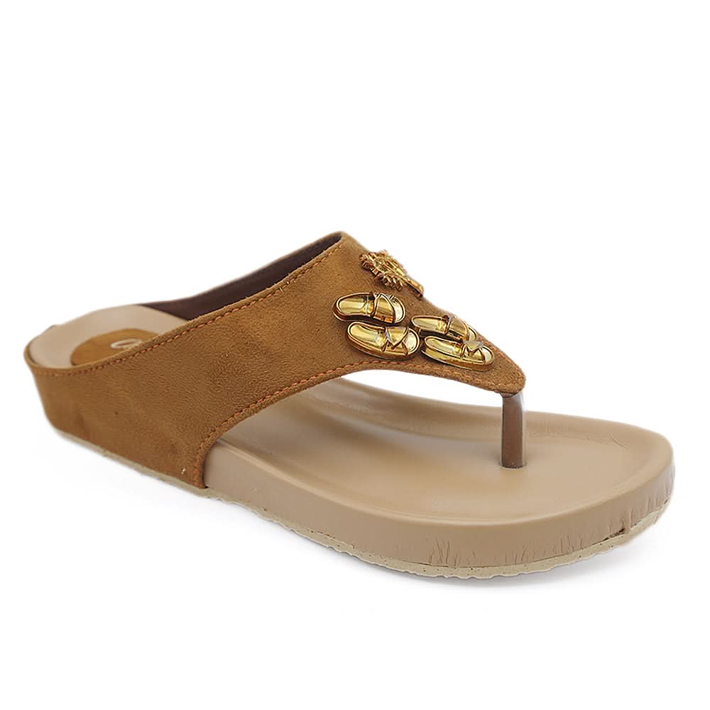 Girls Slippers G-551 - Mustard, Kids, Girls Slippers, Chase Value, Chase Value