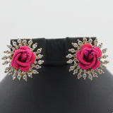 Women's Flower Locket Set - Pink, Women, Jewellery Set, Chase Value, Chase Value