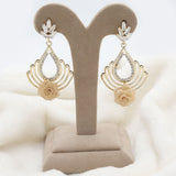 Women's Fancy Zarcon Earrings - Golden, Women, Earrings & Tops, Chase Value, Chase Value