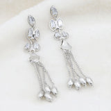 Women's Fancy Zarcon Earrings - Silver, Women, Earrings & Tops, Chase Value, Chase Value