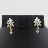 Women's American Diamond Half Set - Golden, Women, Jewellery Set, Chase Value, Chase Value