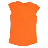 Girls Printed Half Sleeves T-Shirt 4702 - Orange, Kids, Girls T-Shirts, Chase Value, Chase Value