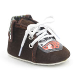Newborn Boys Lace Shoes - Coffee, Kids, NB Shoes And Socks, Chase Value, Chase Value