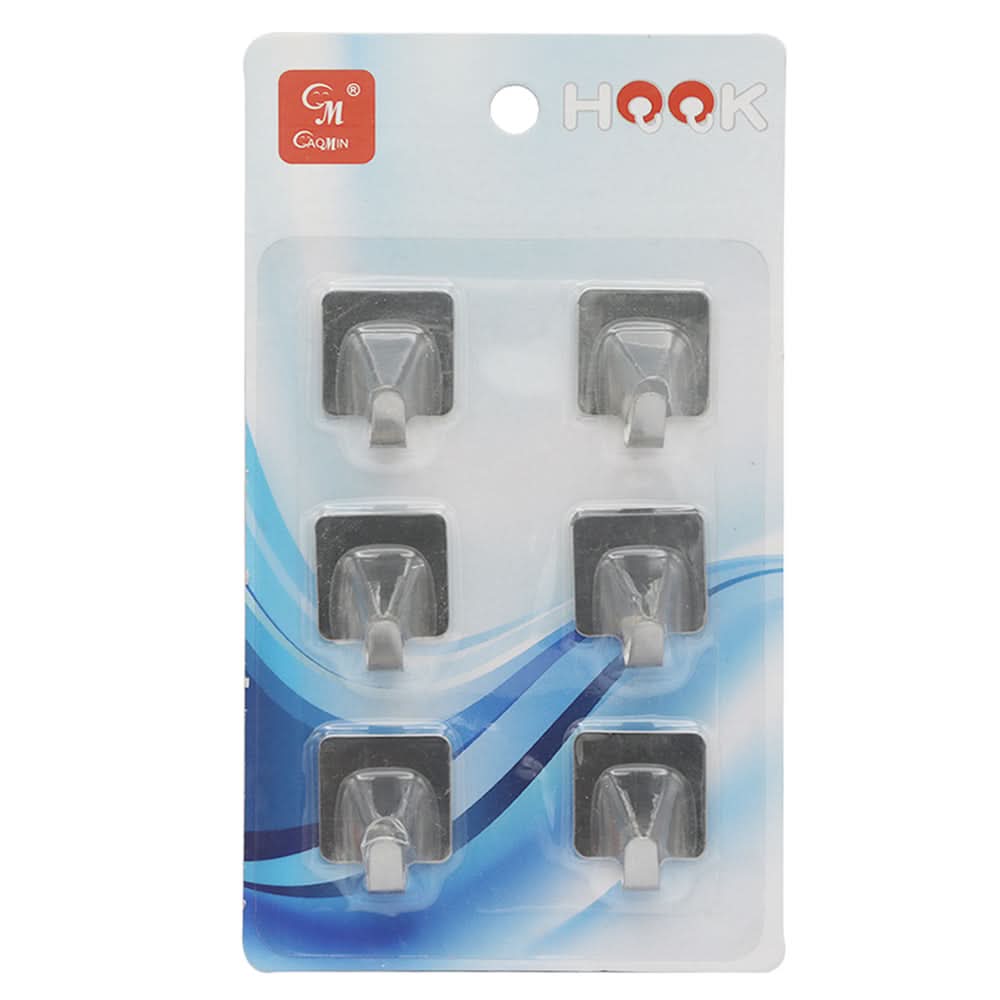 Sticker Hook Steel 6 Pcs, Home & Lifestyle, Accessories, Chase Value, Chase Value