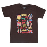 Boys Half Sleeves Jersey T-Shirt 4133 - Brown, Kids, Boys T-Shirts, Chase Value, Chase Value