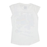 Girls Printed Half Sleeves T-Shirt 4703 - White, Kids, Girls T-Shirts, Chase Value, Chase Value