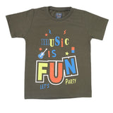 Boys Half Sleeves Jersey T-Shirt 4126 - Olive Green, Kids, Boys T-Shirts, Chase Value, Chase Value