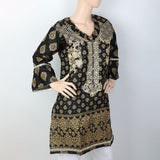 Women's Embroidered Kurti - Black, Women, Ready Kurtis, Chase Value, Chase Value