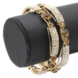 Girl's Setting Bangles 2Pc - Golden, Kids, Bangles & Bracelet, Chase Value, Chase Value