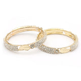 Girl's Setting Bangles 2Pc - Golden, Kids, Bangles & Bracelet, Chase Value, Chase Value