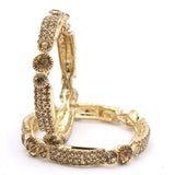 Girl's Setting Bangles 2Pc - Golden, Kids, Bangles & Bracelet, Chase Value, Chase Value