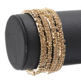 Girl's Setting Bangles 4Pc - Golden, Kids, Bangles & Bracelet, Chase Value, Chase Value