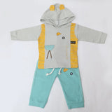 Newborn Boys Full Sleeves Hooded Suit - Grey, Kids, NB Boys Sets And Suits, Chase Value, Chase Value