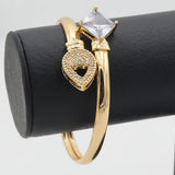 Women's Bracelet With Ring - Golden, Women, Bangles & Bracelets, Chase Value, Chase Value
