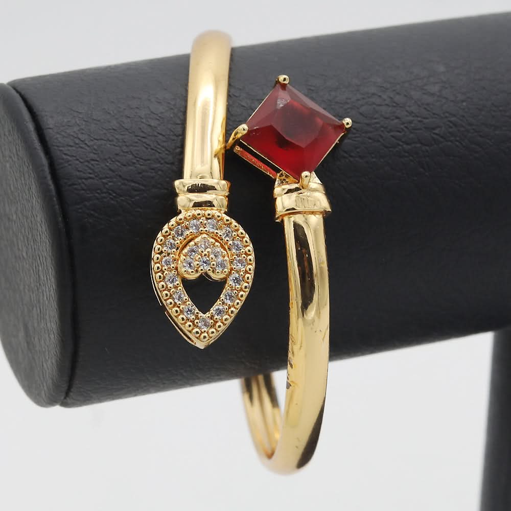 Women's Bracelet With Ring - Dark Pink, Women, Bangles & Bracelets, Chase Value, Chase Value
