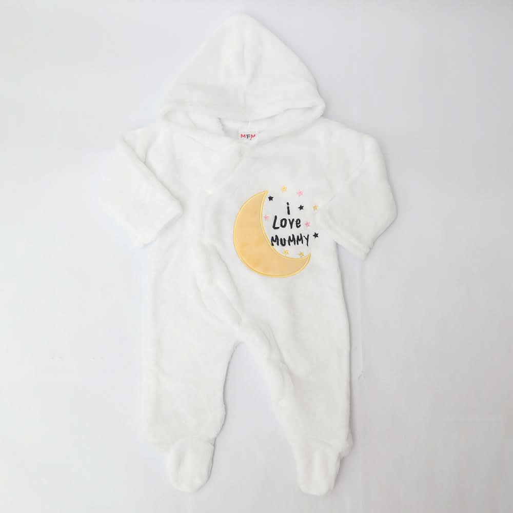 Newborn Unisex Romper - White, Kids, NB Girls Rompers, Kids, NB Boys Rompers, Chase Value, Chase Value