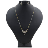 Women's American Diamond Half Set - Golden, Women, Jewellery Set, Chase Value, Chase Value