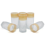 Starlite 6 Pcs Glass Set 300 ML - Golden, Home & Lifestyle, Glassware & Drinkware, Chase Value, Chase Value