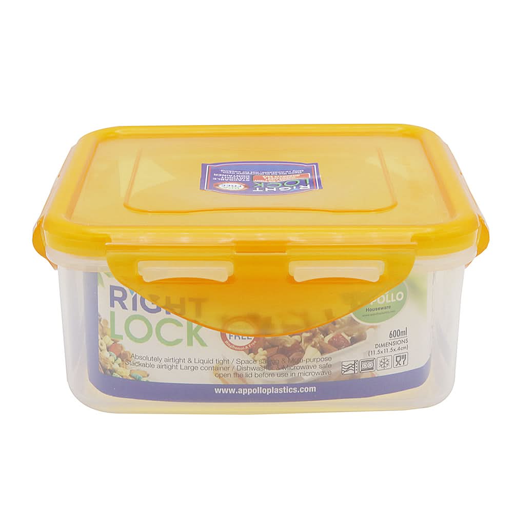 Right Lock Food Keeper Medium - Orange, Home & Lifestyle, Storage Boxes, Chase Value, Chase Value