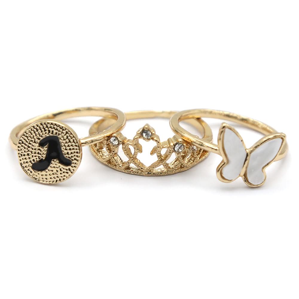 Women's Ring 3Pc - White, Women, Finger Rings, Chase Value, Chase Value
