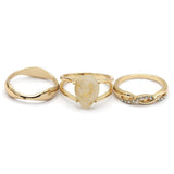 Women's Ring 3Pc - Fawn, Women, Finger Rings, Chase Value, Chase Value