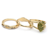 Women's Ring 3Pc - Olive Green, Women, Finger Rings, Chase Value, Chase Value