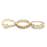 Women's Ring 3Pc - Off White, Women, Finger Rings, Chase Value, Chase Value